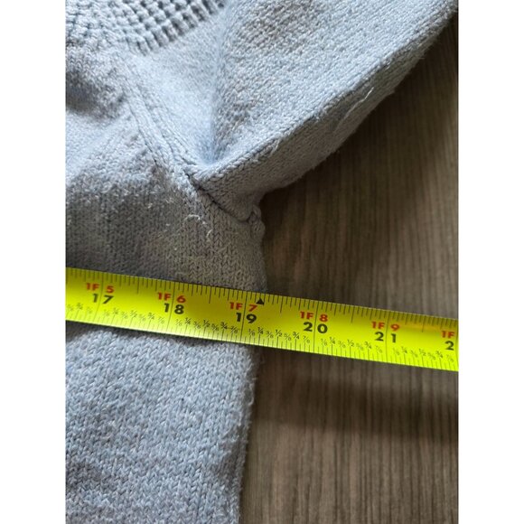 L.L.Bean Womens Light Blue Turtleneck Sweater M Cotton Blend Knit - Picture 7 of 7